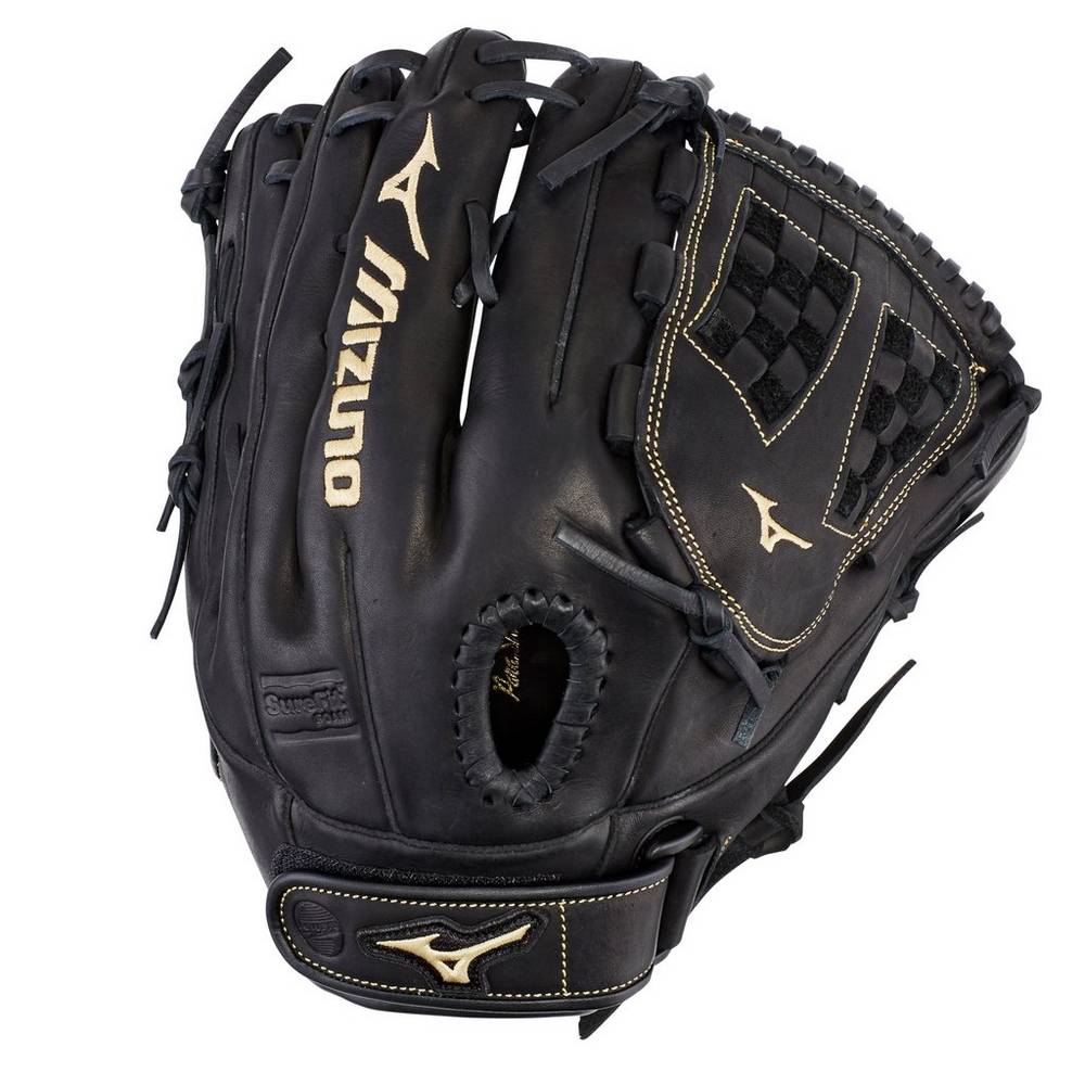 Luva Mizuno Softball MVP Prime Fastpitch 12.5" - Mulher - Pretas - JIUDK7193